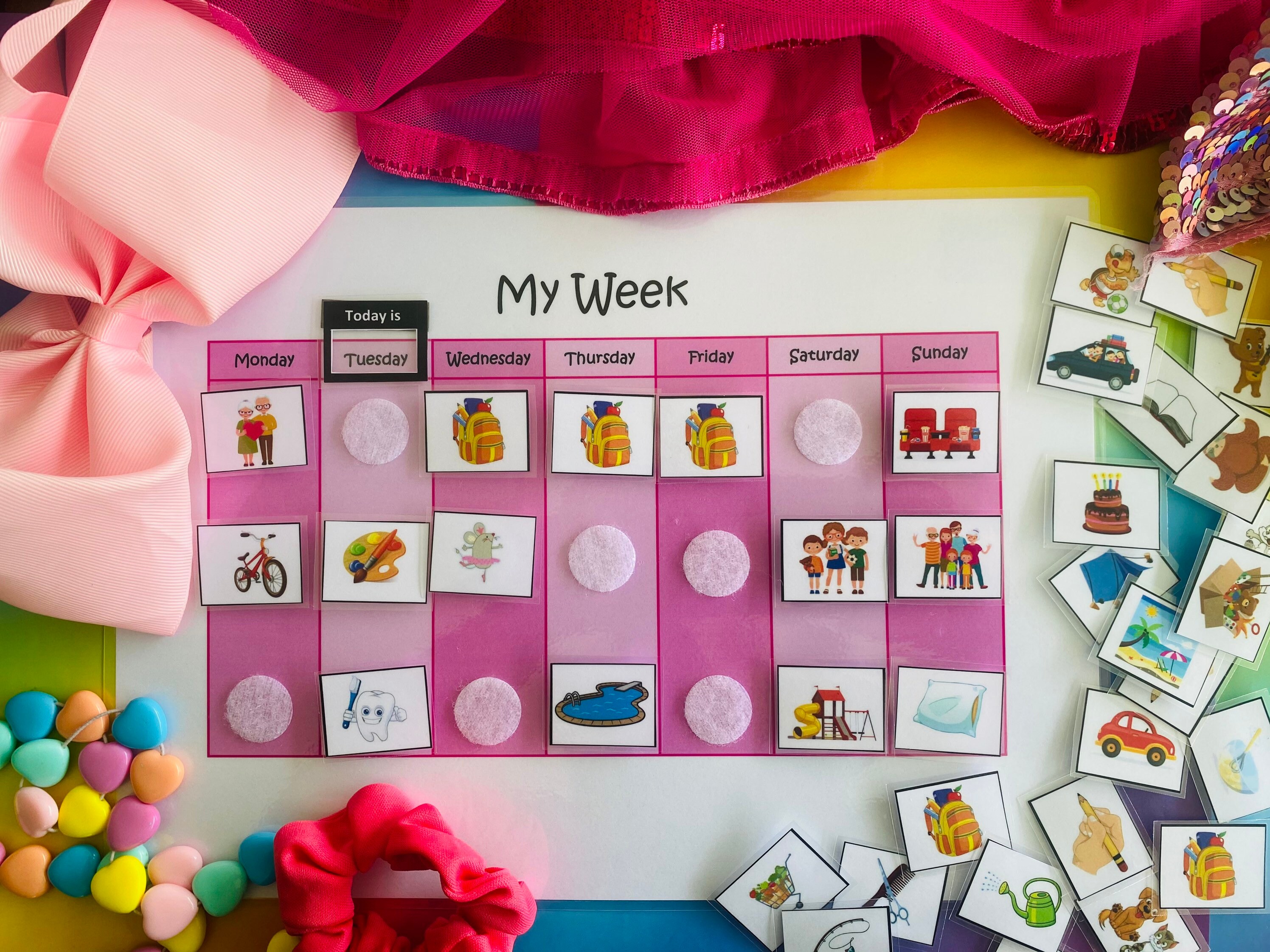 Kids Visual Weekly Planner Printable Organisation Kids | Etsy