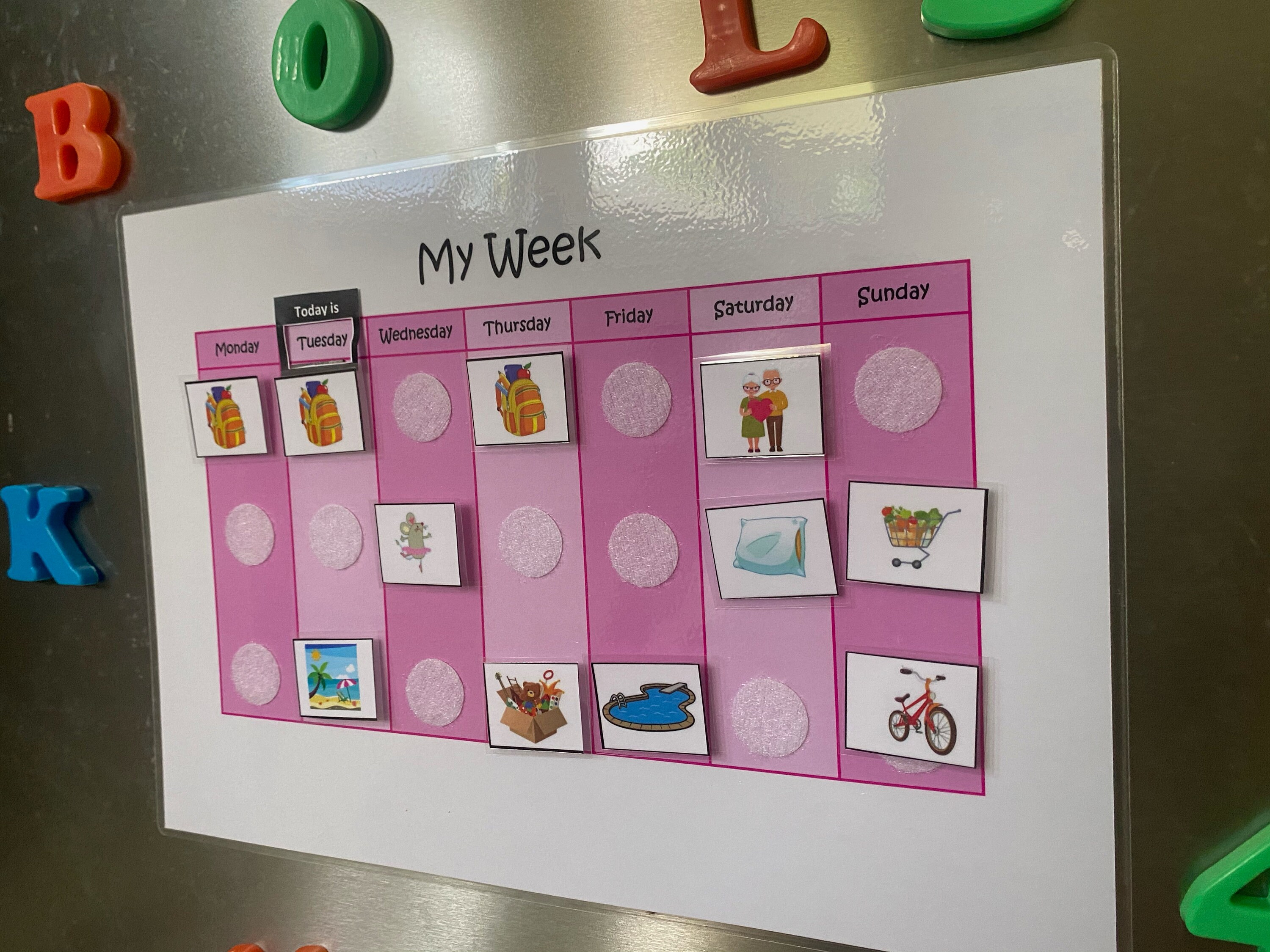 Kids Visual Weekly Planner Printable Organisation Kids | Etsy