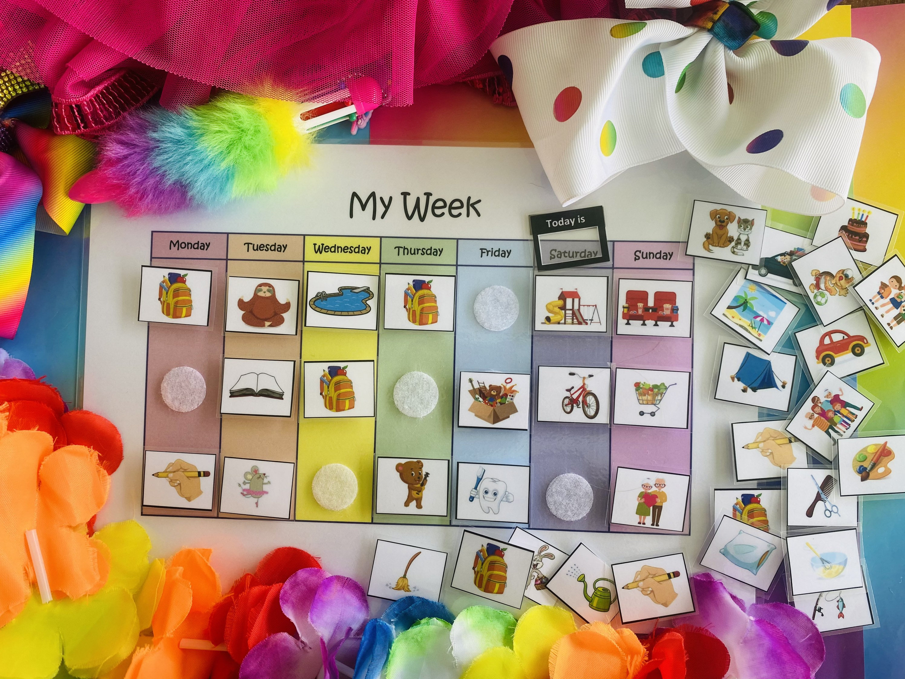 Kids Visual Weekly Planner Printable Organisation Kids | Etsy Australia