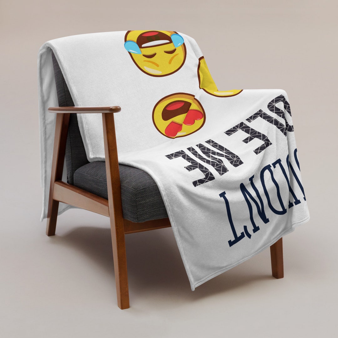 Emojis Throw Blanket You Couldn't Handle Me Etsy