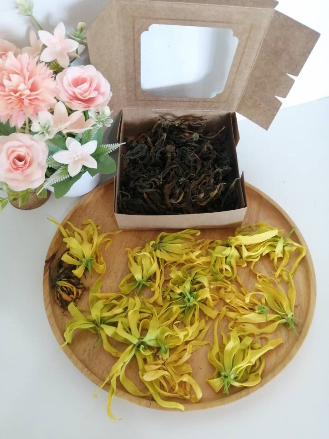Dried organic ylang ylang flower tea Cananga odorataHerbal Etsy