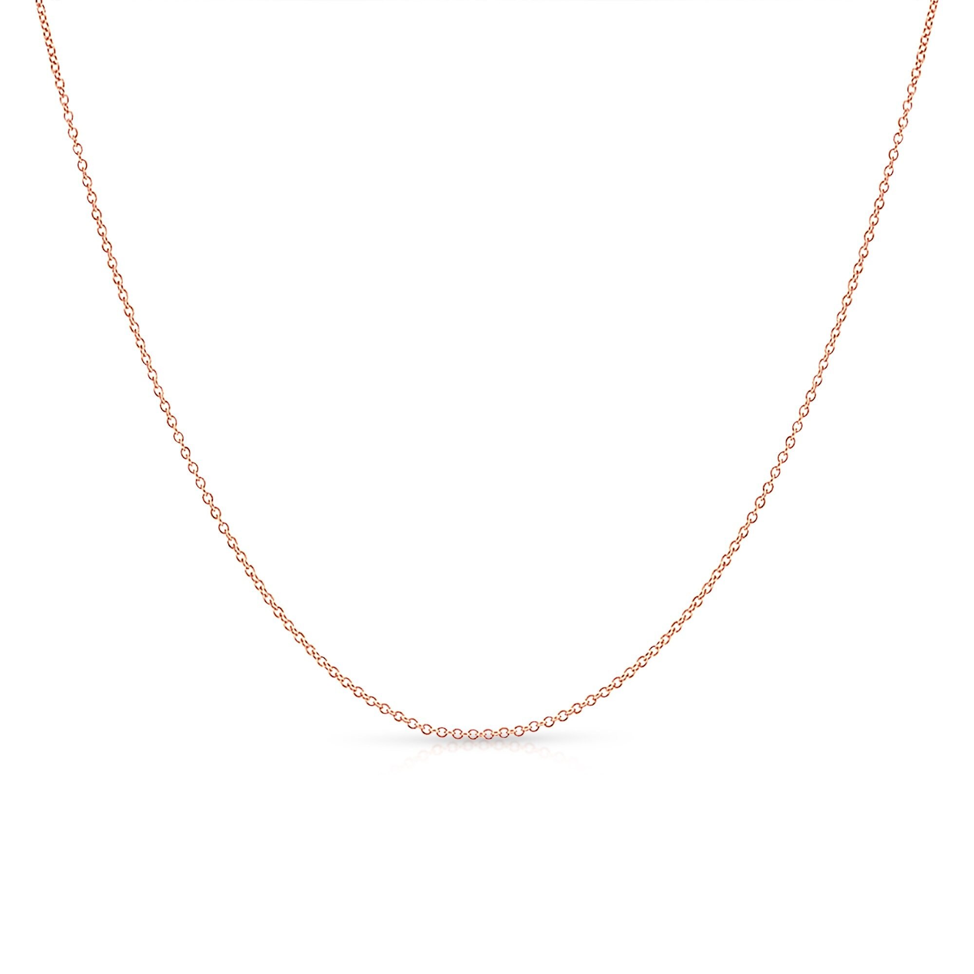 Satinski 18K Gold Simple Classic Cable Chain Necklace - Etsy