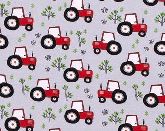 Tractors Custom Cuts Available Comfy Flannel Prints Cuts Will be Continuous 100/% Cotton FLANNEL Fabric Gray Sold by the Yard
