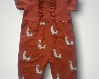 Baby romper, kids romper, Summer rompers, Amelia romper, long summer romper, new baby gift, cotton romper, preemie up to age 5-6
