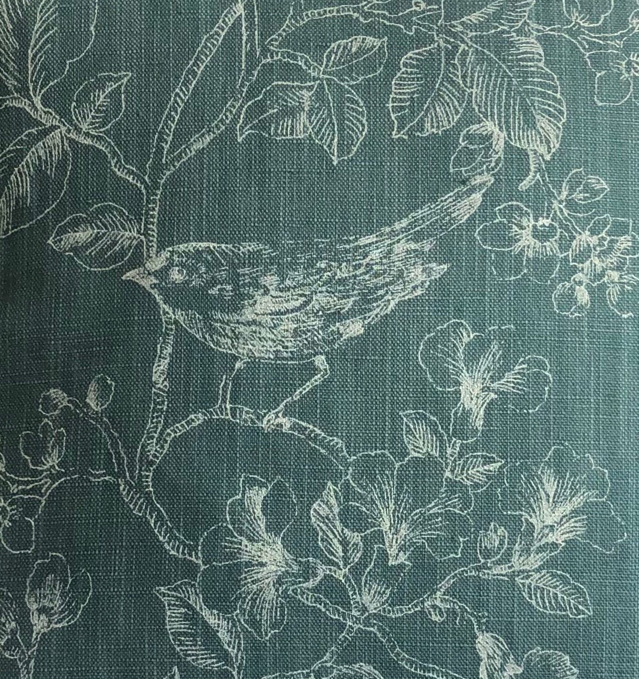 John Lewis Teal fabric cushion cover Decorative cushion Etsy