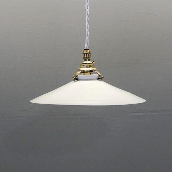 ご確認用 フランス アンティーク オパリンミルクガラス ランプシェード