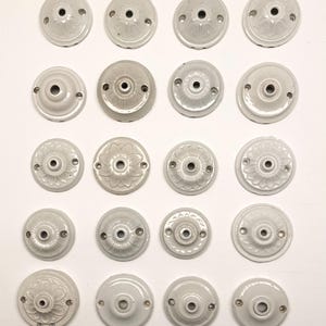 Vintage French Porcelain Ceiling Rose: Lighting Fixture