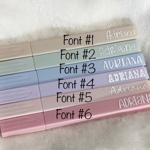 Personalized 6 pcs Soft Tip Pastel Highlighter Set, Light Color Markers, Journaling, Notetaking