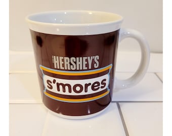 Vintage HERSHEY'S S'Mores Coffee hot chocolate Mug Cup White Brown