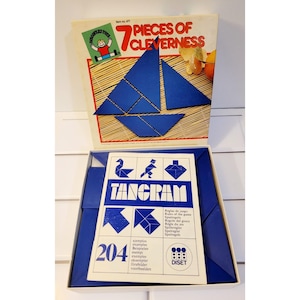 Vintage Tangram Puzzle - Etsy