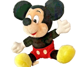 Vintage Disneyland Mickey Mouse 12 Inch Plush Toy Doll