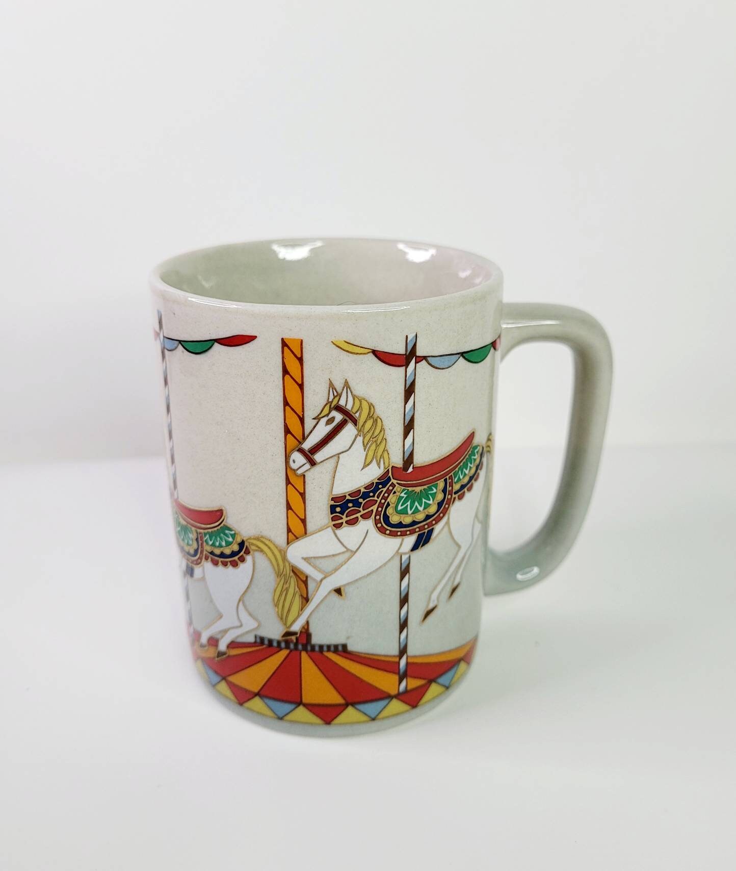 Otagiri Carousel Horse Coffee Mug Cup Merry Go Round 10oz Etsy