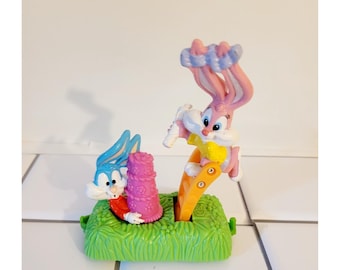 Looney Tunes Tiny Tunes McDonalds Toy Babs and Buster Bunny Train VTG