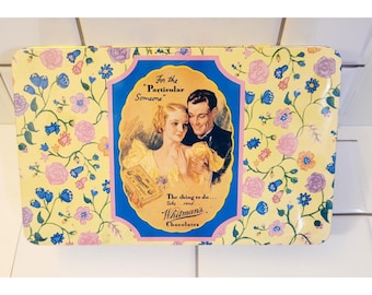 WHITMANS Chocolates 1992 Limited Edition Tin Candy Box Floral Vintage
