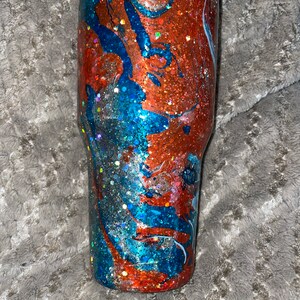 Custom glitter dipped cup