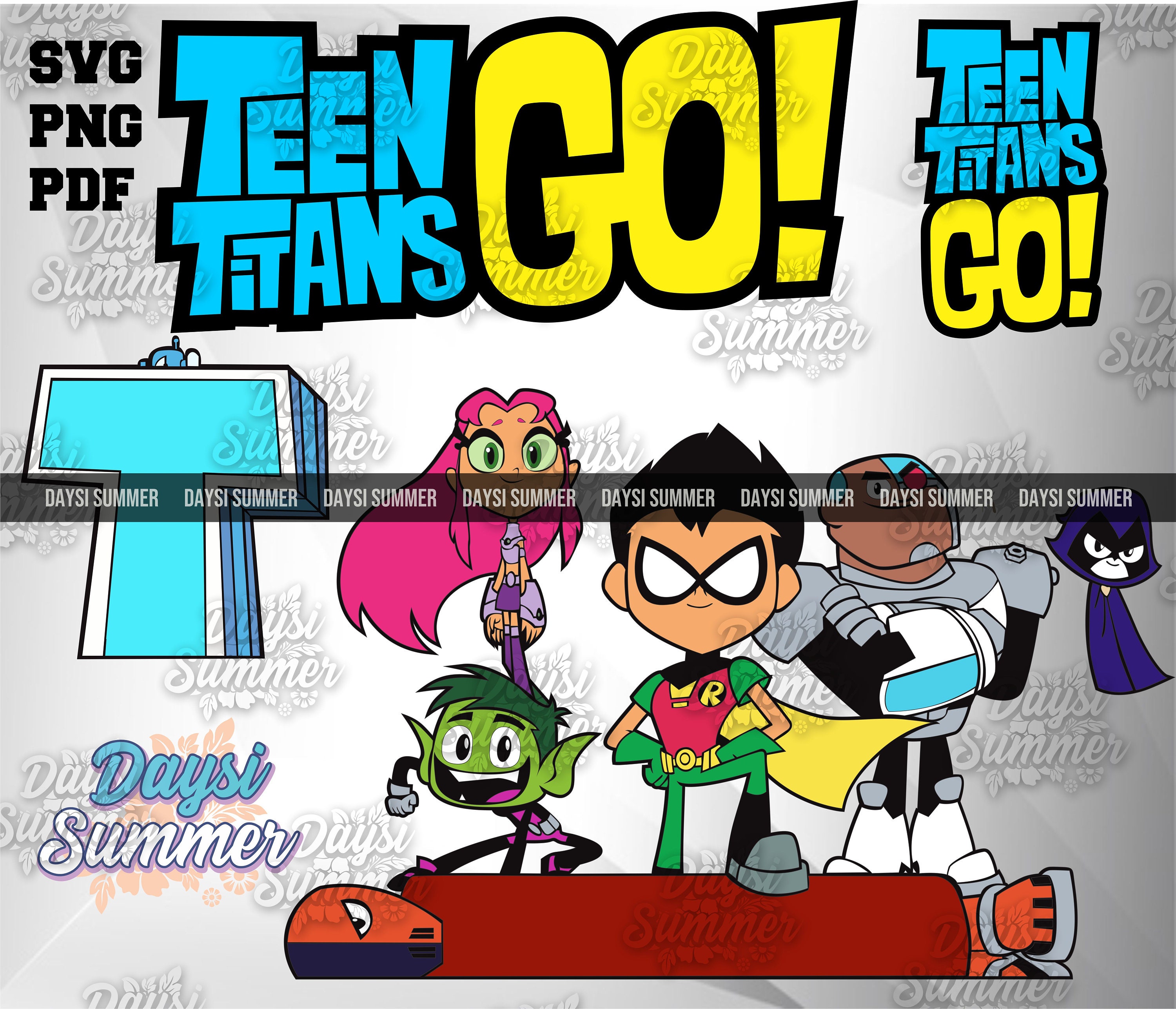 Teen Titans Go design robin svg raven star fire vector | Etsy