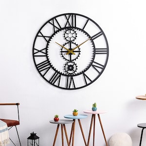 Queen Metal Extra Large Wall Clock, Silent Oversize Clock, Unique Art Home Decor, Horloge Murale Clock, XL Clock Models
