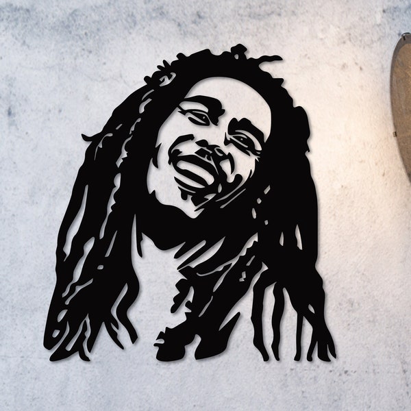 Bob Marley Metallposter, Get Up, Stand Up Singer, großes Promi-Wanddekor, Musikliebhabergeschenk, Bar- und Kaffeedekoration, Mannhöhlen-Dekor