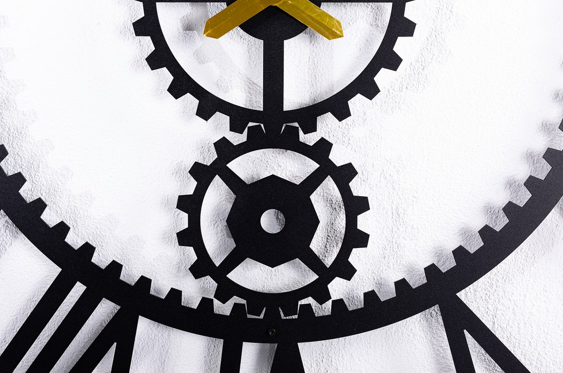 Queen Metal Extra Large Wall Clock Silent Oversize Clock Etsy