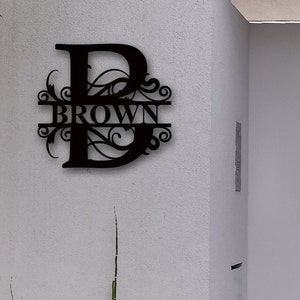 Custom Metal Family Name Sign, Personalized Home Decor - Etsy