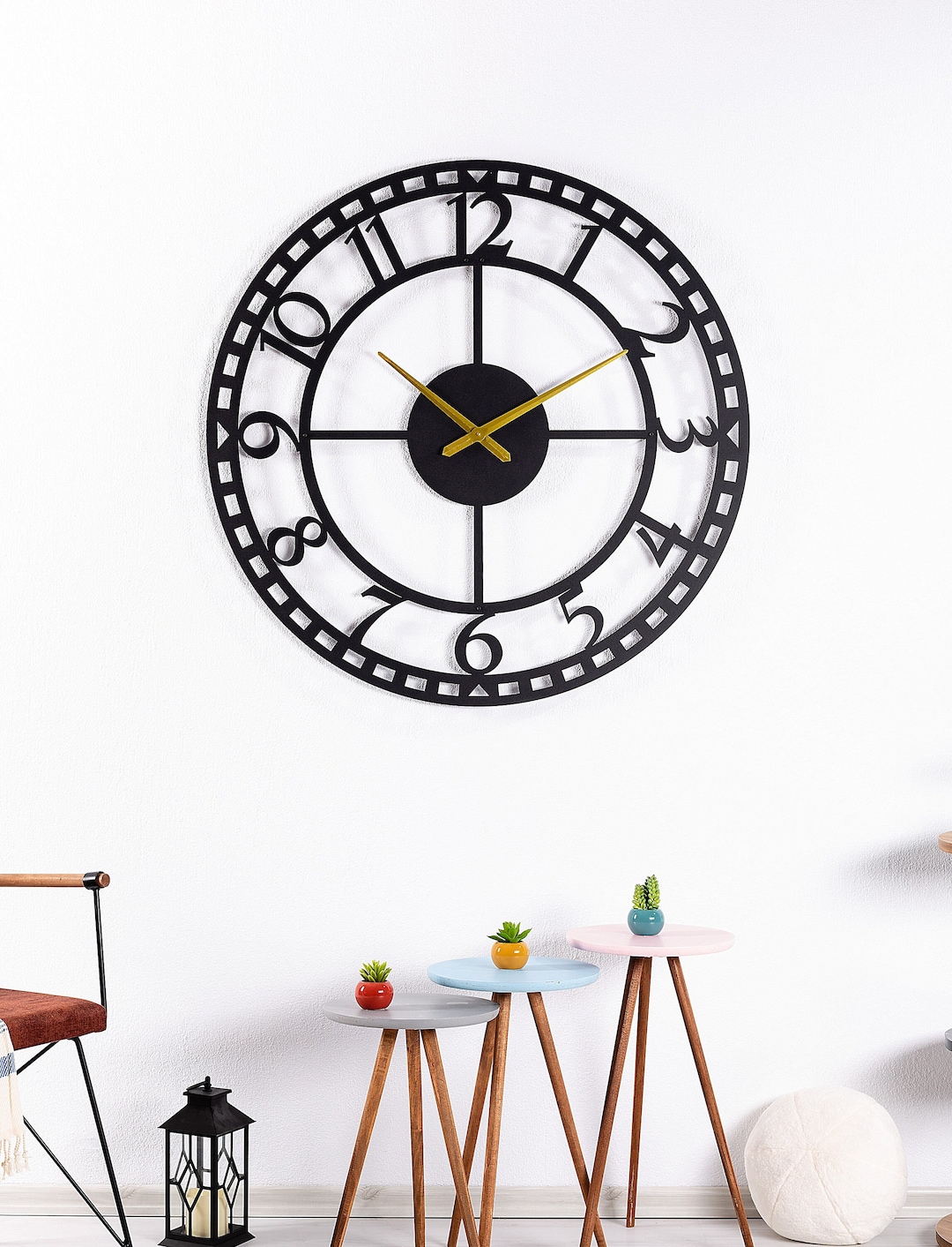 Large Wall Clock Wall Clock Unique Wall Clock Modern Wall Etsy