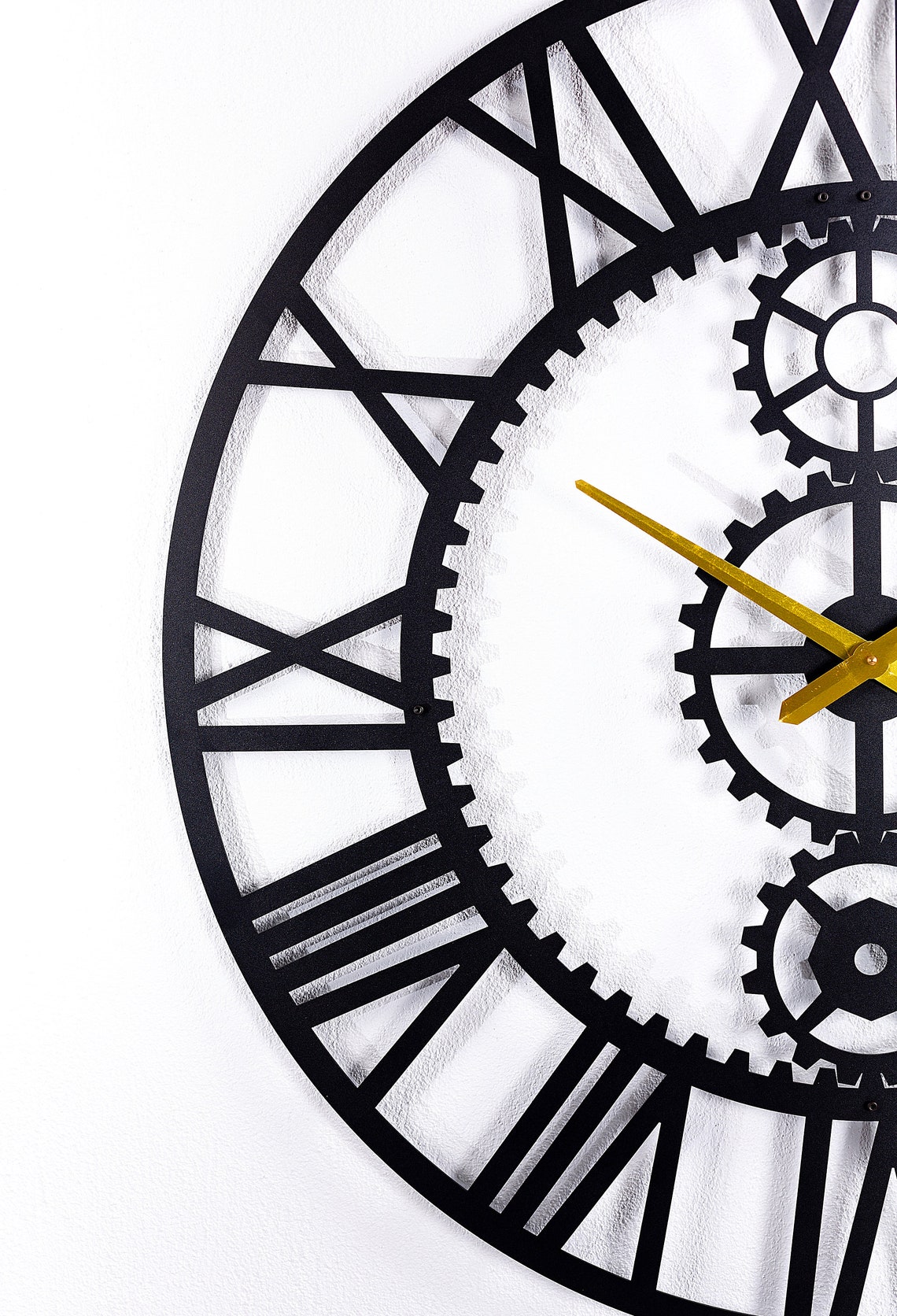 Queen Metal Extra Large Wall Clock Silent Oversize Clock Etsy