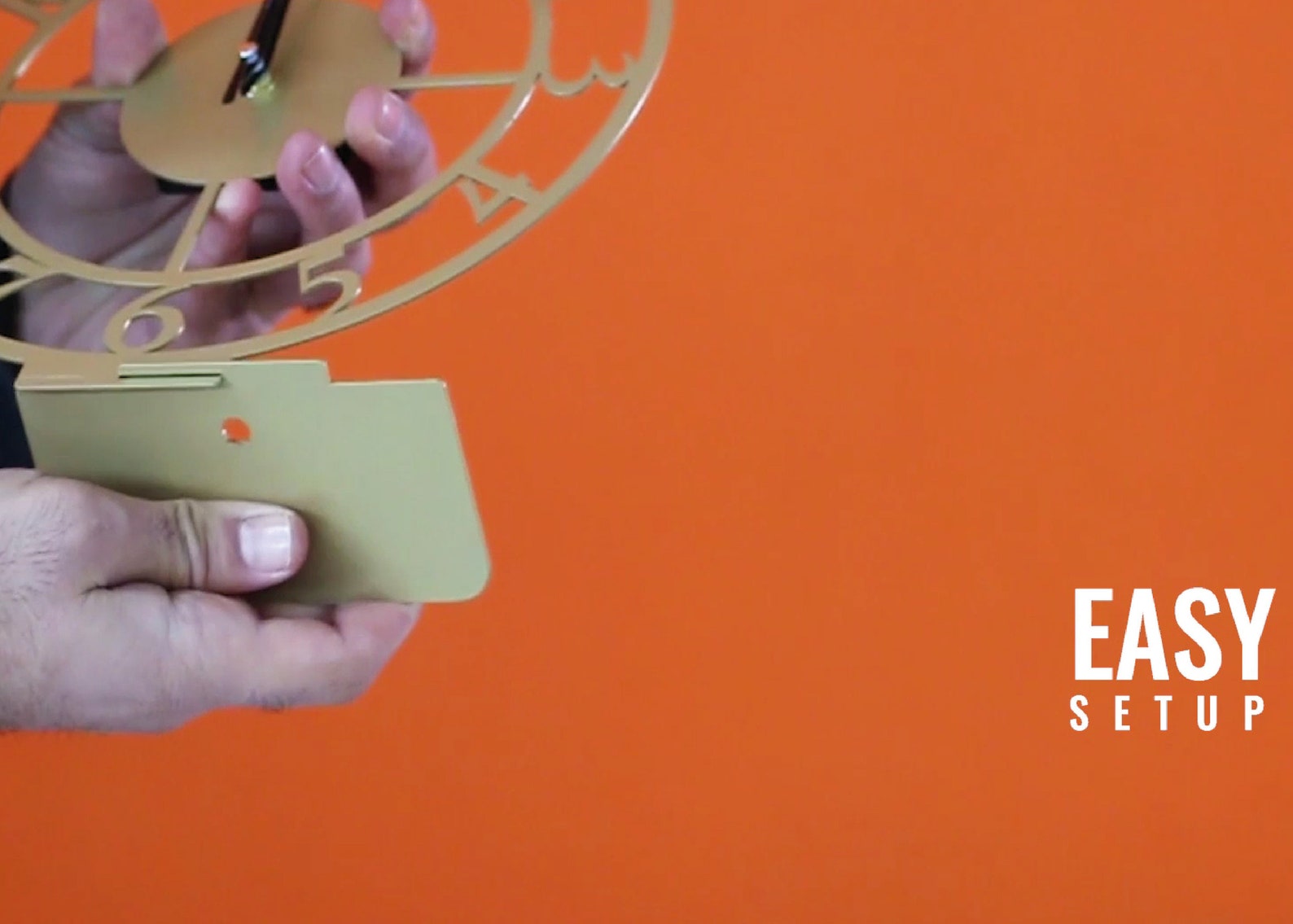 Gold Tabletop Classic Metal Slient Clock Diameter 9.8 Etsy