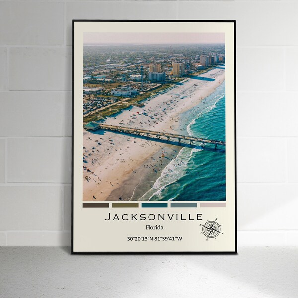 Jacksonville Poster Etsy