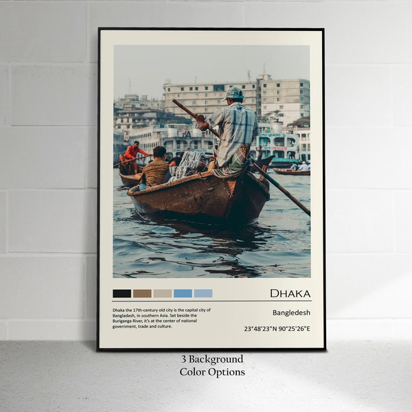 Dhaka Print | Dhaka Poster | Dhaka Wall Art | Dhaka Photo | Dhaka Wall Décor | Asia Print | Bangladesh Print