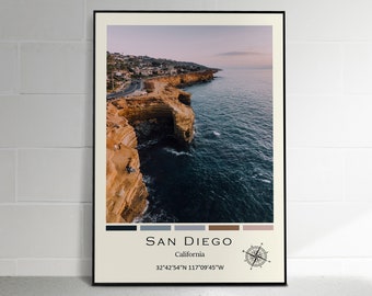 San Diego Print | San Diego Poster | San Diego Wall Art | San Diego Photo | San Diego Wall Décor | USA Print | California Poster Print