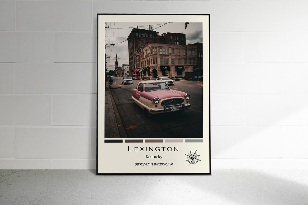 Lexington Digital Oil Paint Print Lexington Poster Etsy