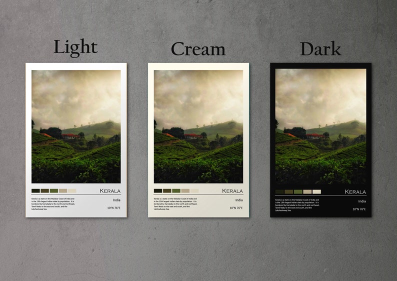 Kerala Print Kerala Poster Kerala Wall Art Kerala Photo Kerala Wall Décor Asia Print India