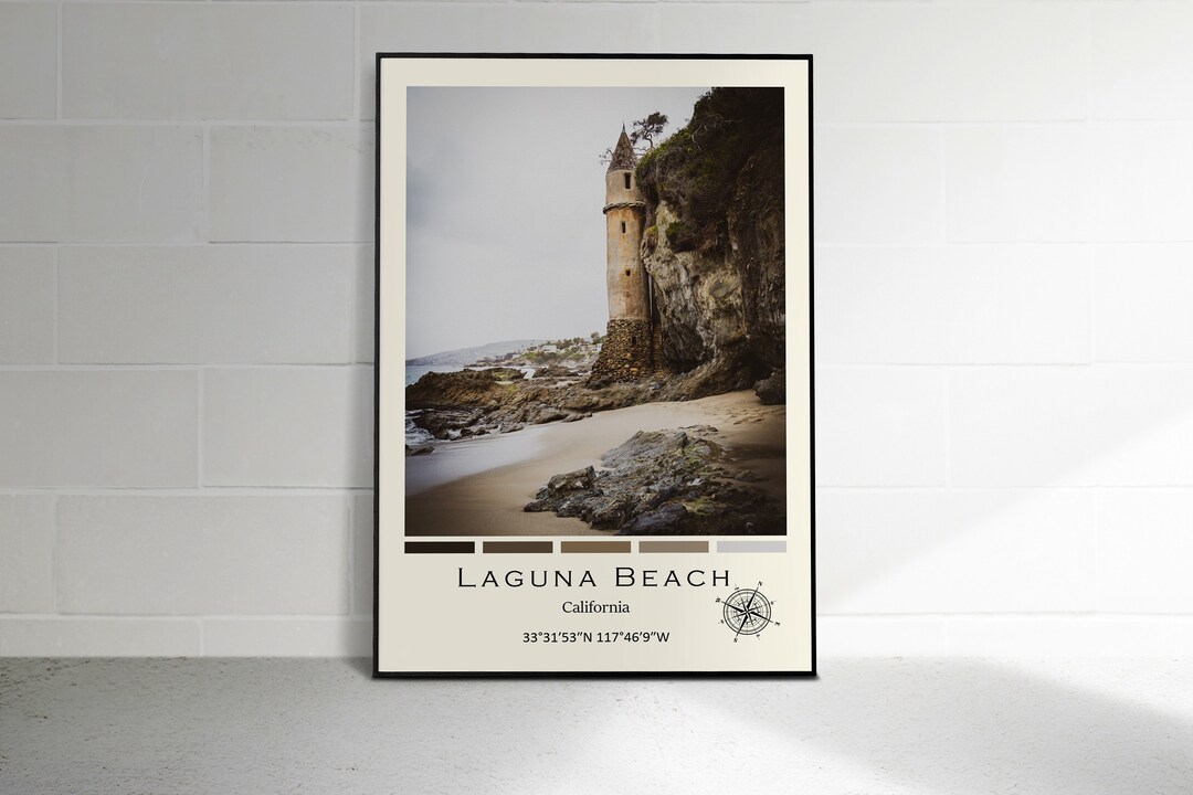 Laguna Beach Print Laguna Beach Poster Laguna Beach Wall Etsy