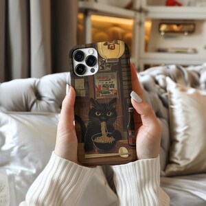 Kawaii Ramen Cat Cute Noodle Kitty Design Anime Pet Lovers Phone Case ...