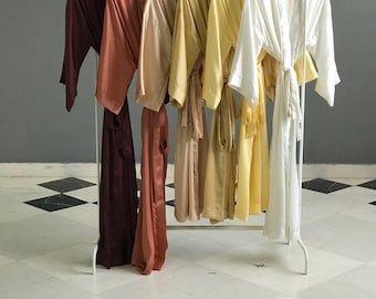 Personalized Satin Kimono Robes: Bridal Party, Mother of Bride Gift