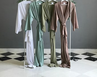 Personalized Plush Bridesmaid Robe: Long Cotton Bridal Party Gift