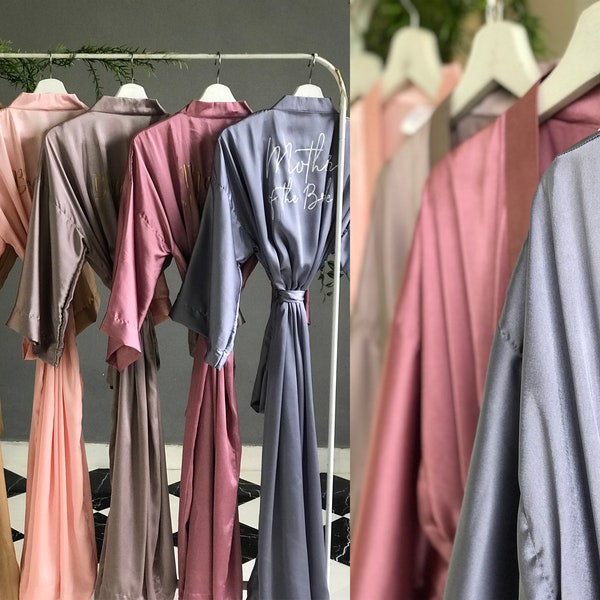Liner and Pocket ADD ON for your very long silk personalized bridesmaid robes for the bridal party, flower girl, junior bridesmaid & mothers