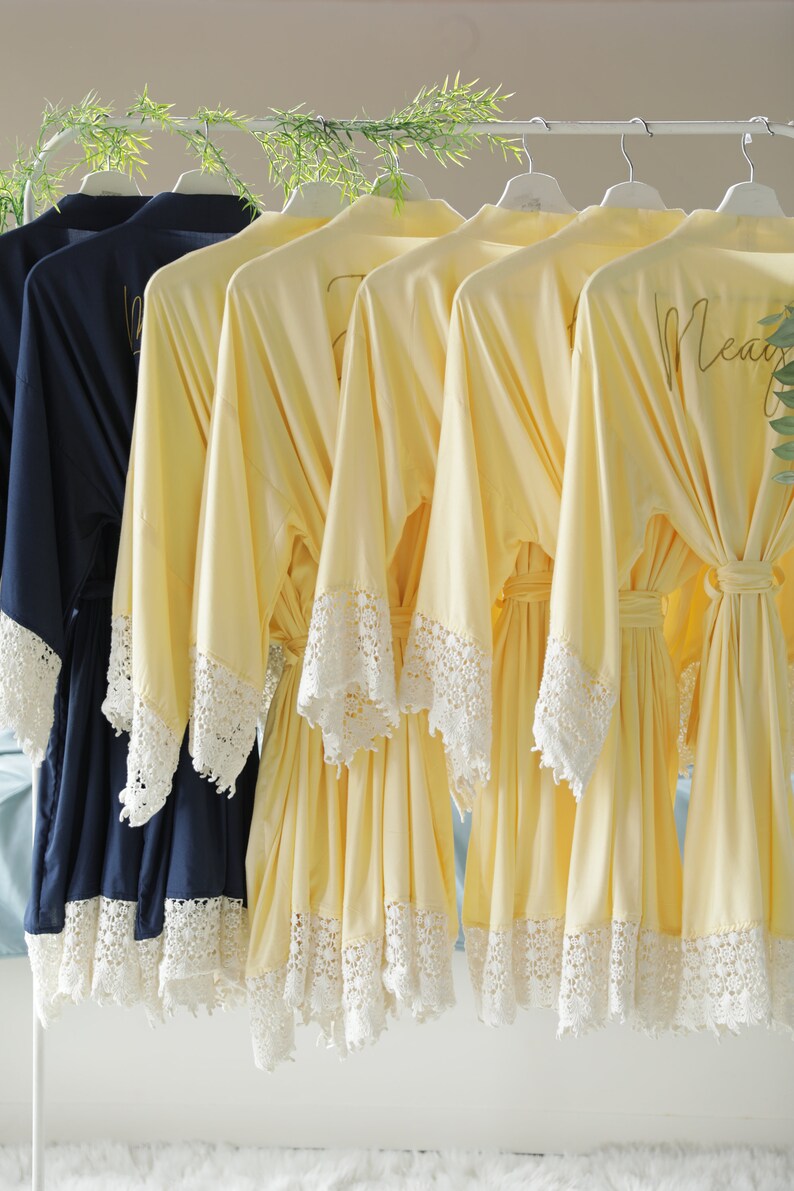 Bridesmaid Robes Personalized With Names Maid of Honor Etsy