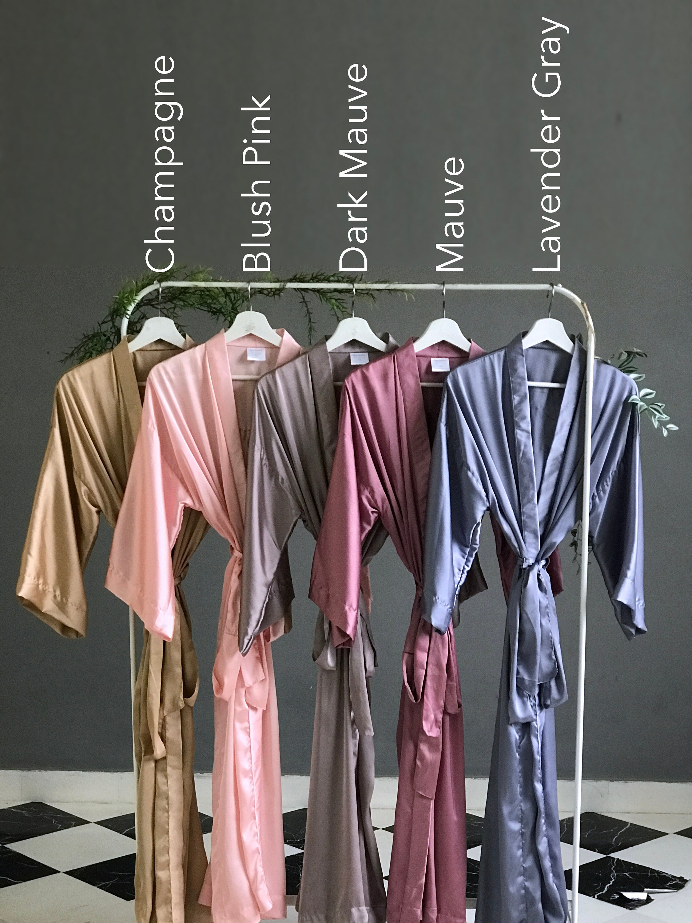 Rougir Robes De Demoiselle D'honneur Robe Satin temoin mariage Fente Soyeux A-Ligne Longue