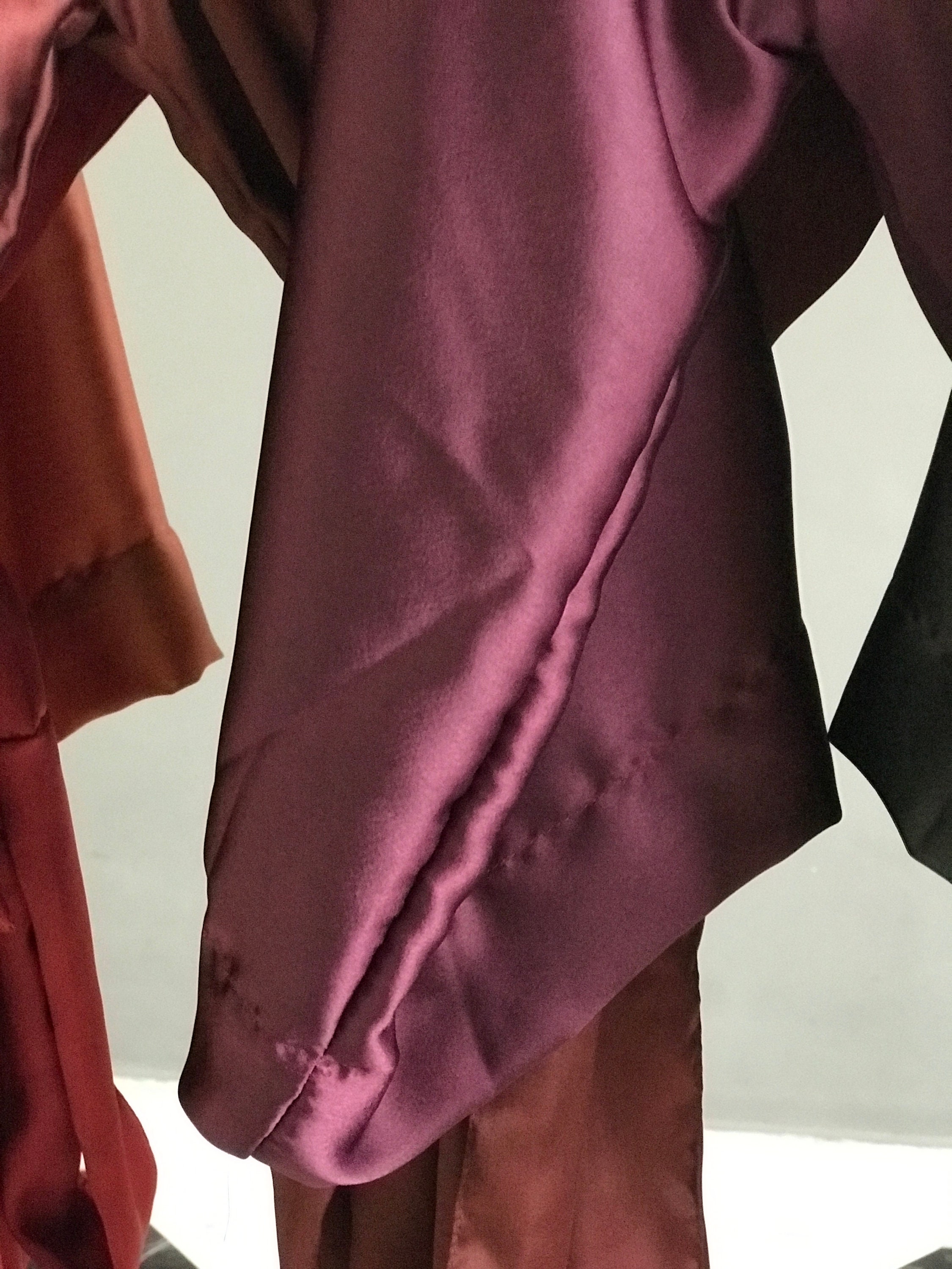 Bridesmaid Robes in Softest Satin in Berry Plum Terracotta Copper Maroon Red Brown Black Hues