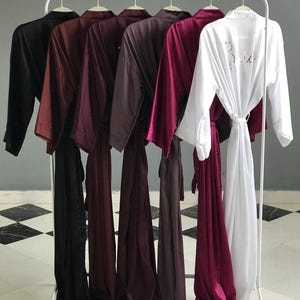 Personalized Satin Bridesmaid Robes: Bachelorette Party Gifts