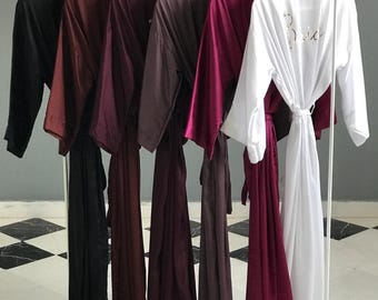 Personalized Satin Bridesmaid Robes: Bachelorette Party Gifts