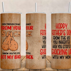 Funny Step Father Tumbler Sublimation Design (Digital Download)