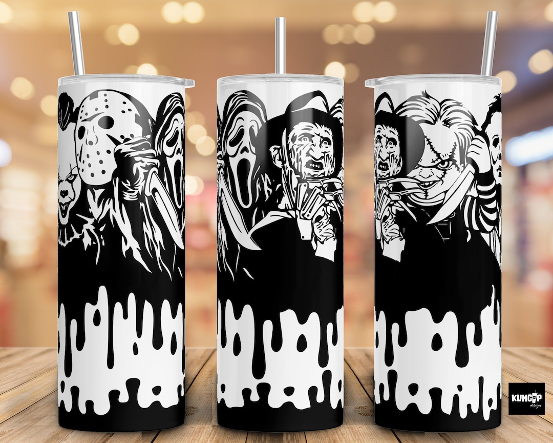 Horror Movie Wrap Tumbler, Scary Movie, Slasher Movies, Horror