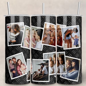 Diamond Metal Photo Frame, Male Tumbler Background Add Your Photo for Straight/Tapered Tumbler PNG Sublimation Design- 20oz Skinny Tumbler