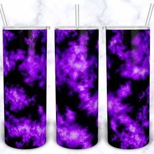 Purple Smoke Tumbler Design: Violet Sublimation PNG (Digital Download)