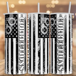20 oz Skinny Tumbler Sublimation Design Template Download PNG DIGITAL Corrections distressed flag seamless wrap thin grey line