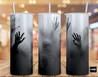 Scary Halloween Tumbler Design: Horror Sublimation (Digital Download)