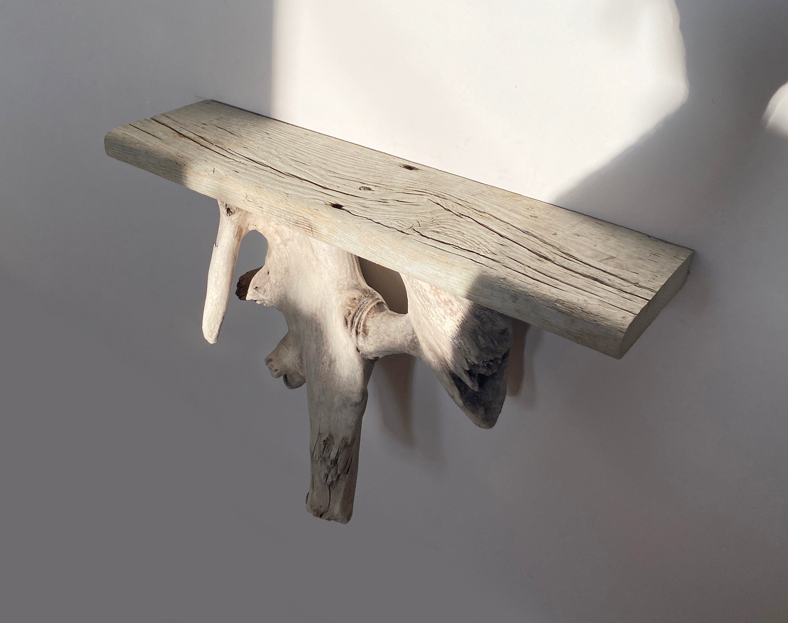 Thick Rustic Driftwood Floating Shelf Driftwood Wall Décor Etsy