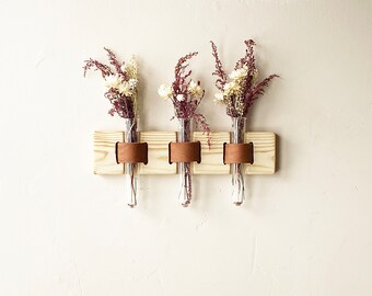 Plant Propagation Piece Triple Vial |  Wall Décor Propagation |  Rare Find  | Gift for Her | Plant Room  | Green Space